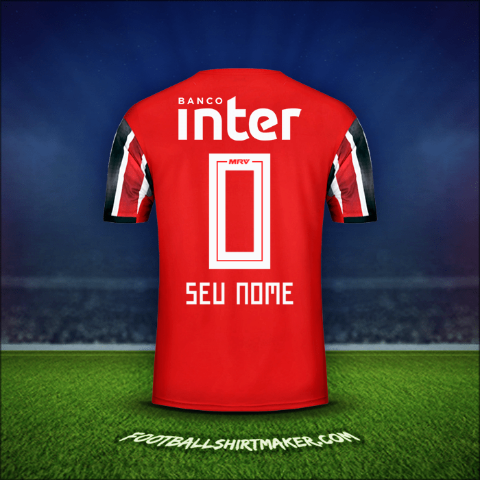 Camisa Sao Paulo FC 2019/20 Alternativa -  seu nome - 0