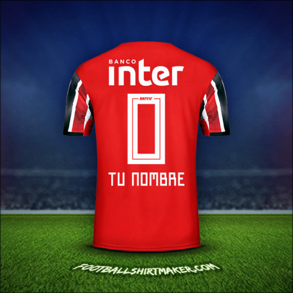Camiseta Sao Paulo FC 2019/20 Visita -  tu nombre - 0