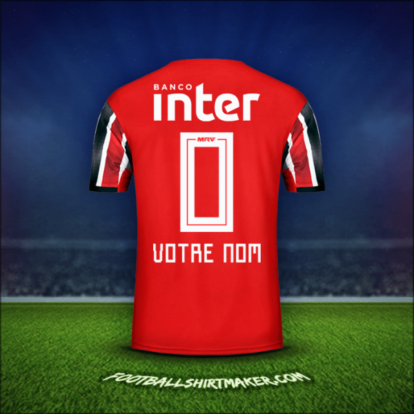 Maillot Sao Paulo FC 2019/20 Extérieur -  votre nom - 0