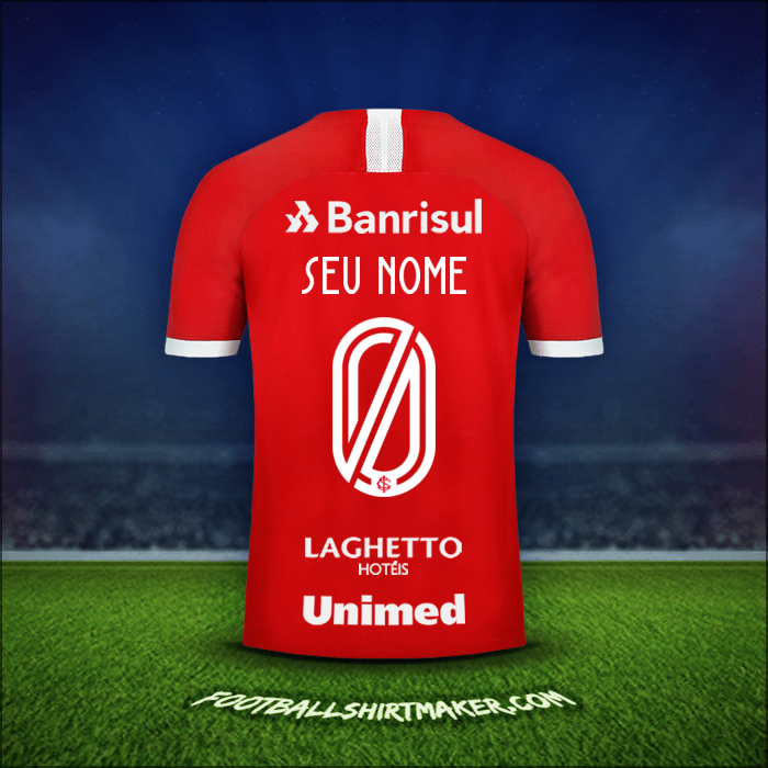 Camisa Internacional 2019/20 -  seu nome - 0
