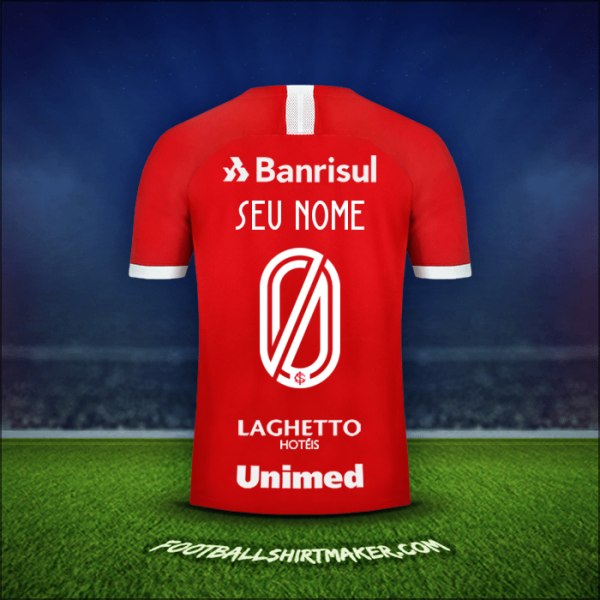 Camisa Internacional 2019/20 -  seu nome - 0