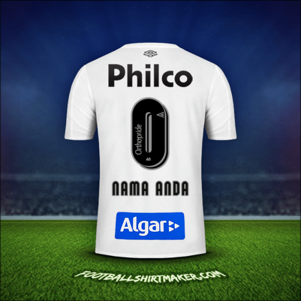 Jersey Santos FC 2019 -  nama anda - 0