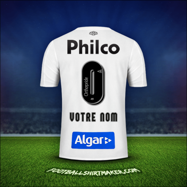 Maillot Santos FC 2019 -  votre nom - 0