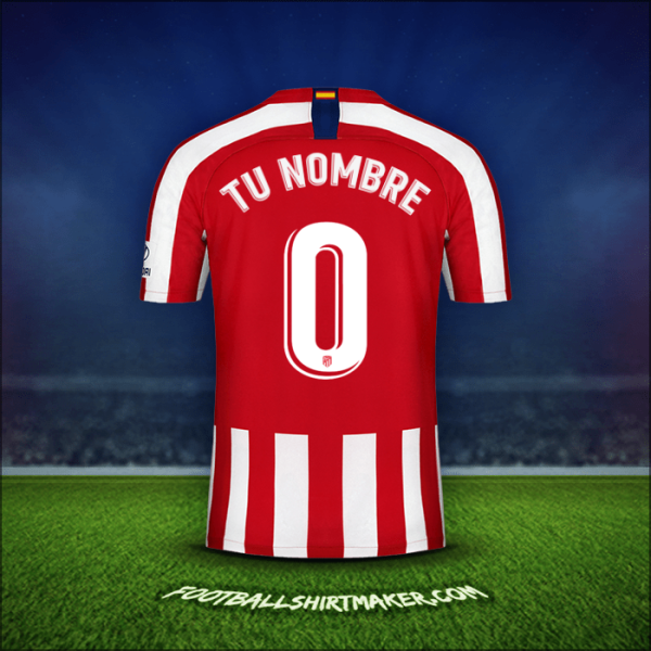 Jersey Atletico Madrid 2019/20 -  tu nombre - 0
