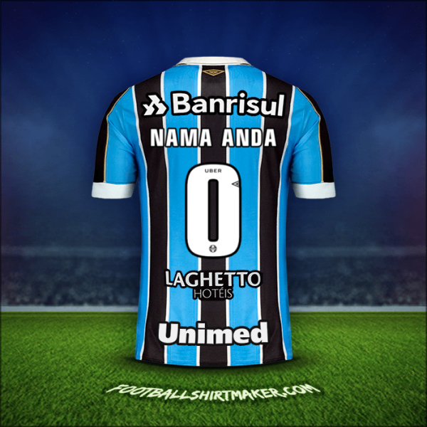 Jersey Gremio 2019 -  nama anda - 0