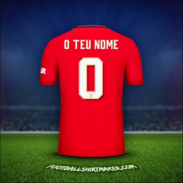 Camisola Manchester United Cup 2019/20 -  o teu nome - 0