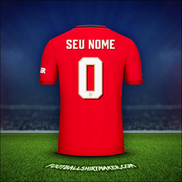 Camisa Manchester United Cup 2019/20 -  seu nome - 0