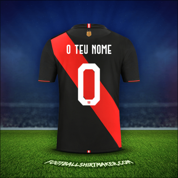 Camisola Peru Copa América 2019 Alternativa -  o teu nome - 0