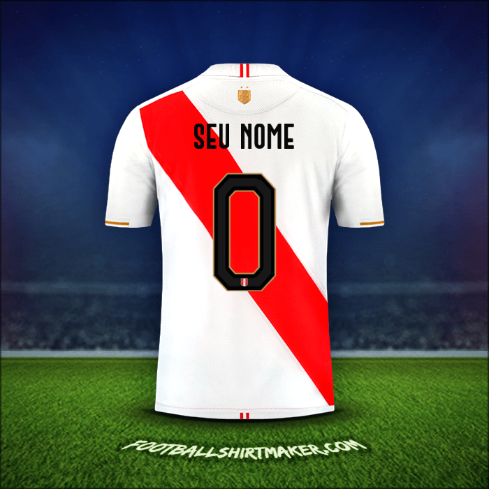 Camisa Peru Copa América 2019 -  seu nome - 0