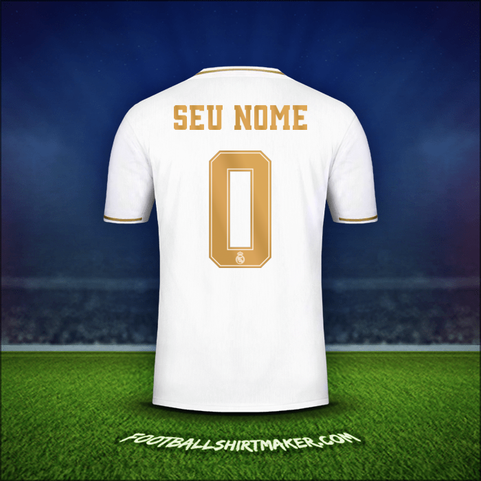 Camisa Real Madrid CF Cup 2019/20 -  seu nome - 0