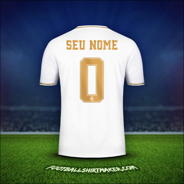 Camisa Real Madrid CF Cup 2019/20 -  seu nome - 0