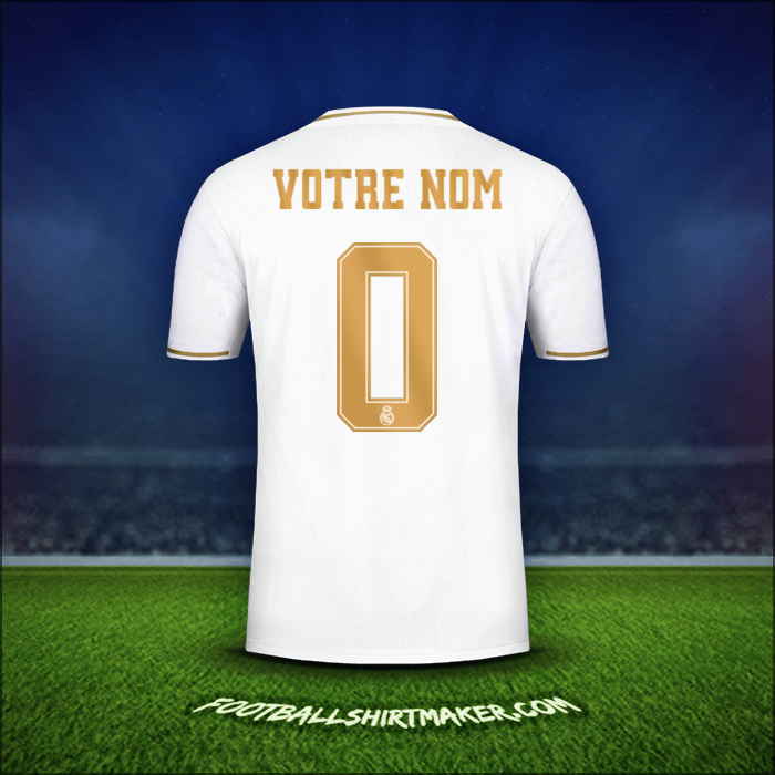 Maillot Real Madrid CF Cup 2019/20 -  votre nom - 0