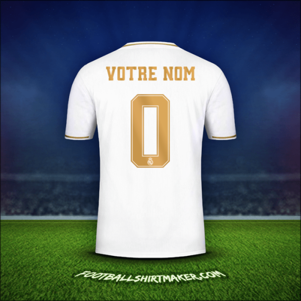 Maillot Real Madrid CF Cup 2019/20 -  votre nom - 0