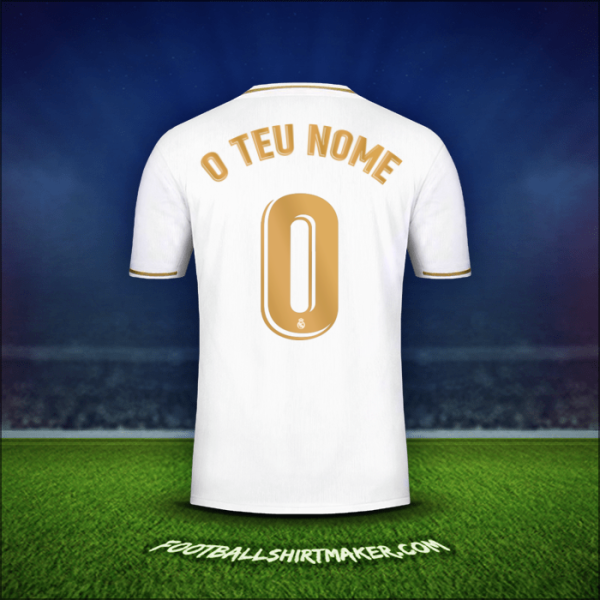 Camisola Real Madrid CF 2019/20 -  o teu nome - 0