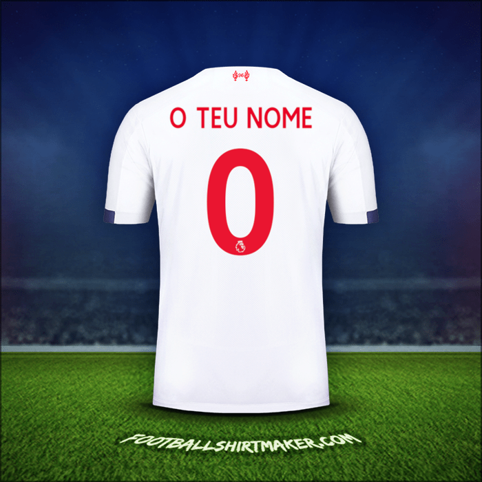 Camisola Liverpool FC 2019/20 Alternativa -  o teu nome - 0