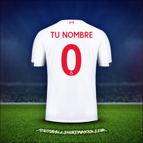 Camiseta Liverpool FC 2019/20 Visita -  tu nombre - 0