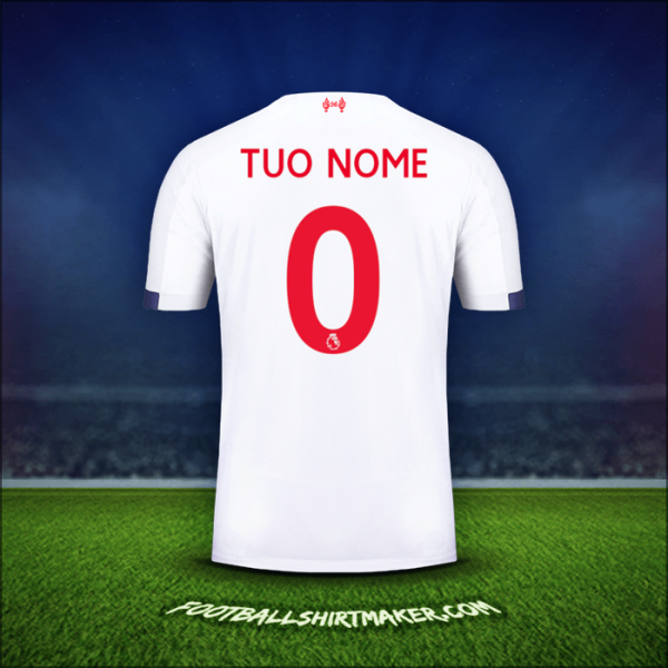 Maglia Liverpool FC 2019/20 Seconda -  tuo nome - 0
