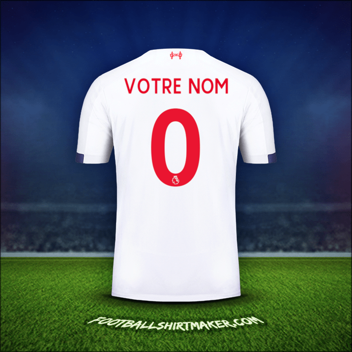 Maillot Liverpool FC 2019/20 Extérieur -  votre nom - 0