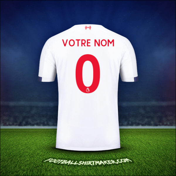Maillot Liverpool FC 2019/20 Extérieur -  votre nom - 0