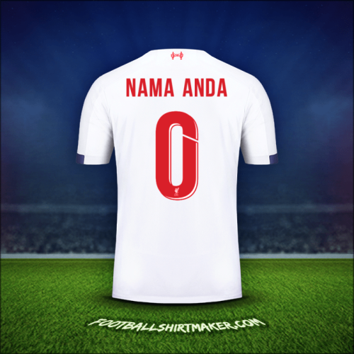 Jersey Liverpool FC Cup 2019/20 Alternatif -  nama anda - 0