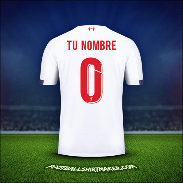 Camiseta Liverpool FC Cup 2019/20 Visita -  tu nombre - 0