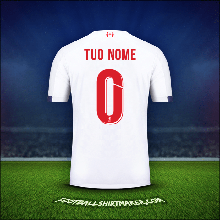 Maglia Liverpool FC Cup 2019/20 Seconda -  tuo nome - 0