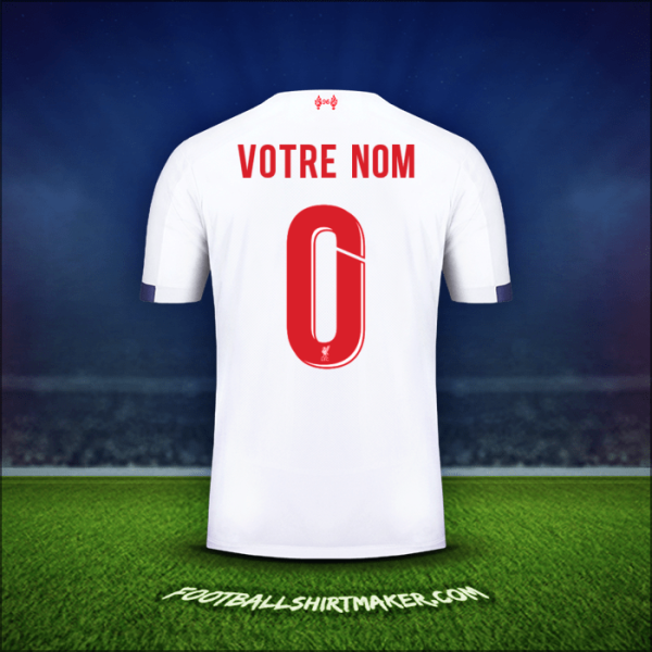 Maillot Liverpool FC Cup 2019/20 Extérieur -  votre nom - 0