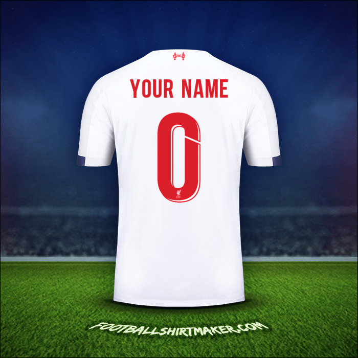 Shirt Liverpool FC Cup 2019/20 Away -  your name - 0