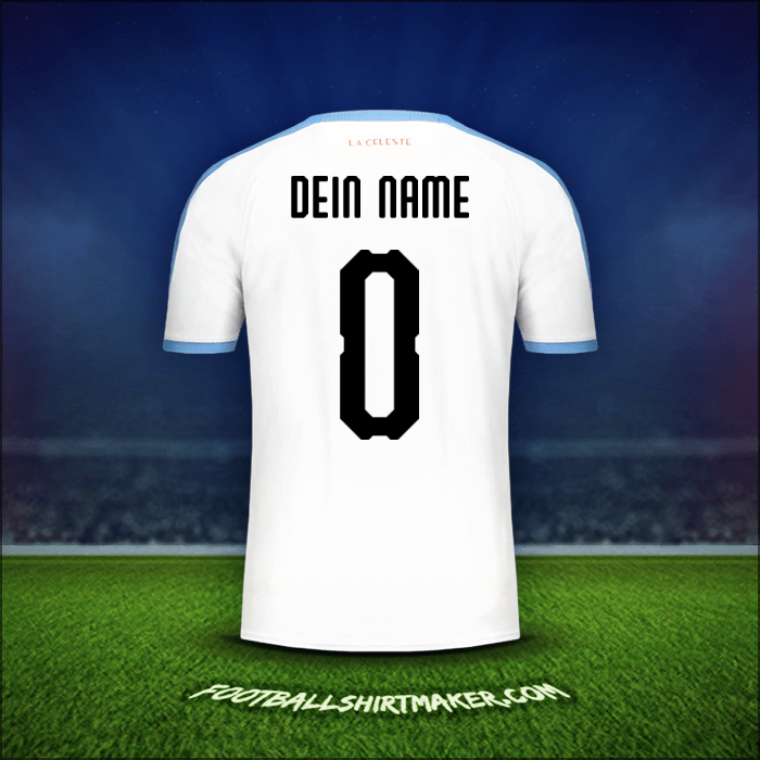 Trikot Uruguay Copa América 2019 Auswärts -  dein name - 0