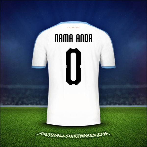 Jersey Uruguay Copa América 2019 Alternatif -  nama anda - 0