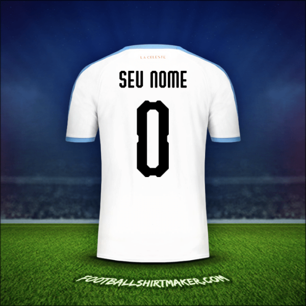 Camisa Uruguai Copa América 2019 Alternativa -  seu nome - 0
