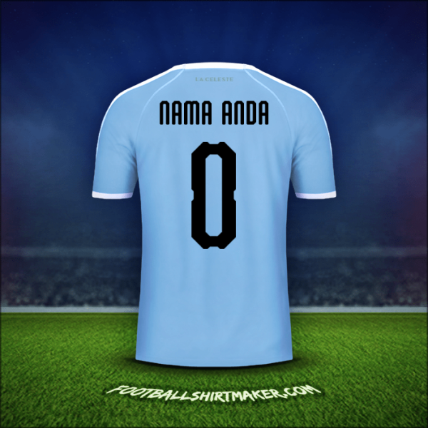 Jersey Uruguay Copa América 2019 -  nama anda - 0