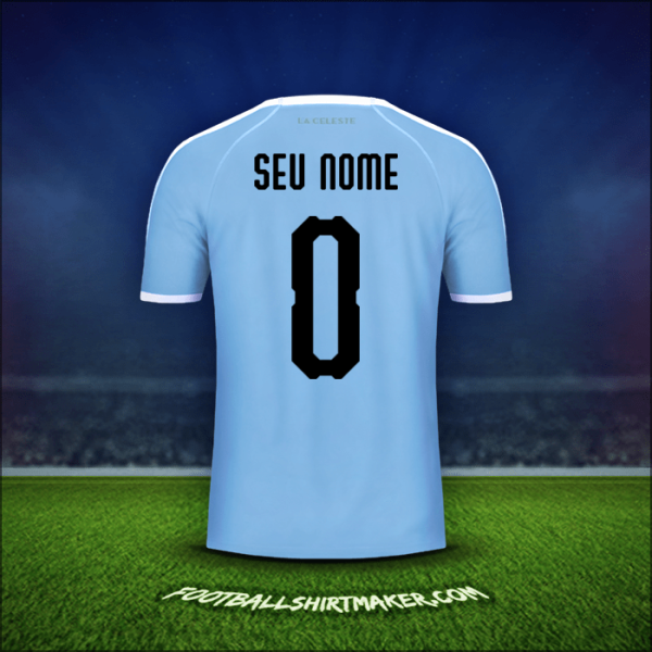 Camisa Uruguai Copa América 2019 -  seu nome - 0