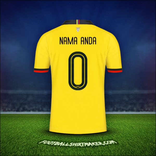 Jersey Ekuador 2019 -  nama anda - 0