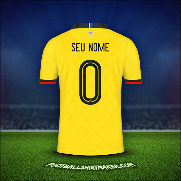 Camisa Equador 2019 -  seu nome - 0