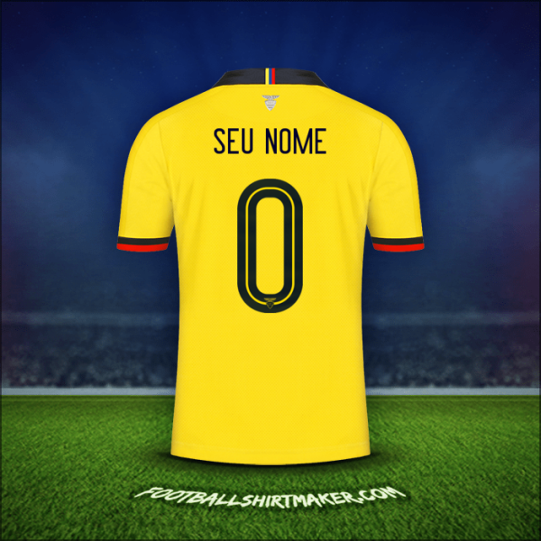 Camisa Equador 2019 -  seu nome - 0