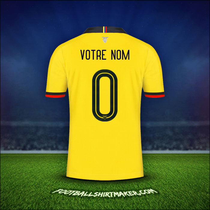 Maillot Équateur 2019 -  votre nom - 0
