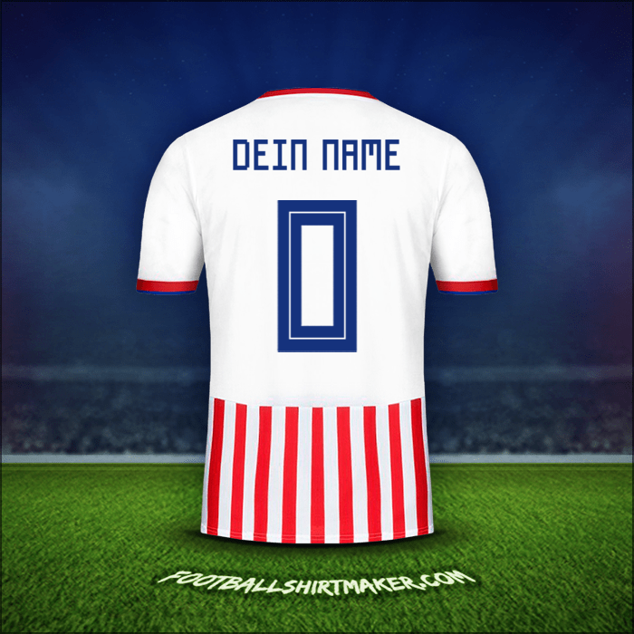 Trikot Paraguay 2018/19 -  dein name - 0