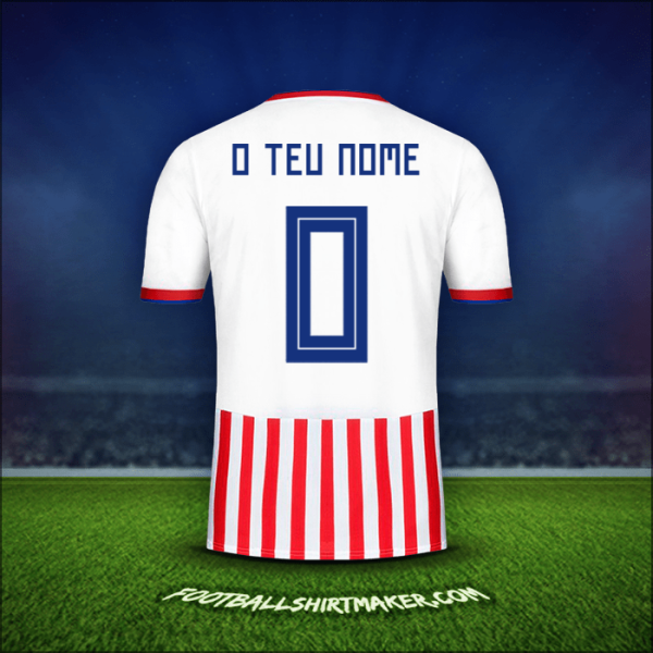 Camisola Paraguai 2018/19 -  o teu nome - 0