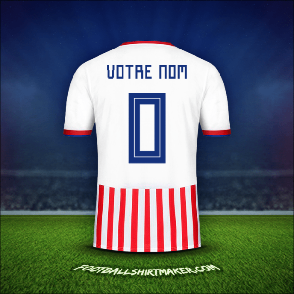 Maillot Paraguay 2018/19 -  votre nom - 0