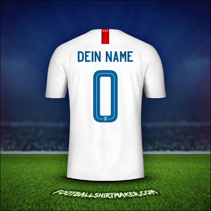 Trikot Vereinigte Staaten 2018 -  dein name - 0