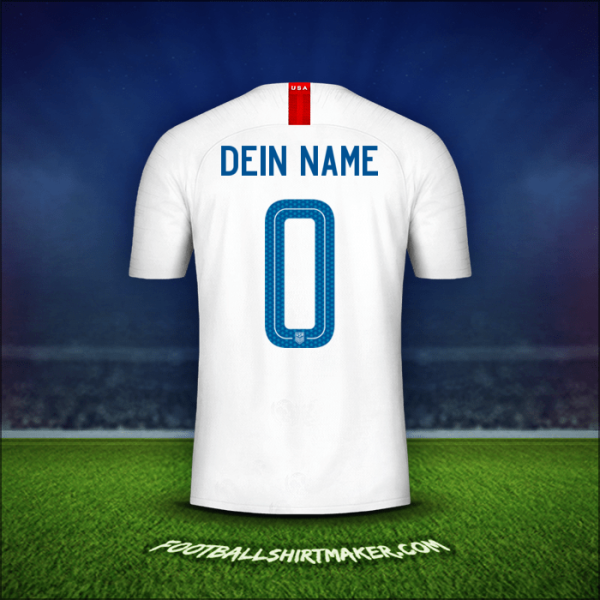 Trikot Vereinigte Staaten 2018 -  dein name - 0