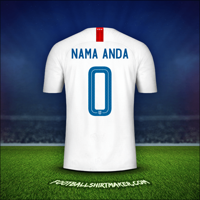 Jersey Amerika Serikat 2018 -  nama anda - 0