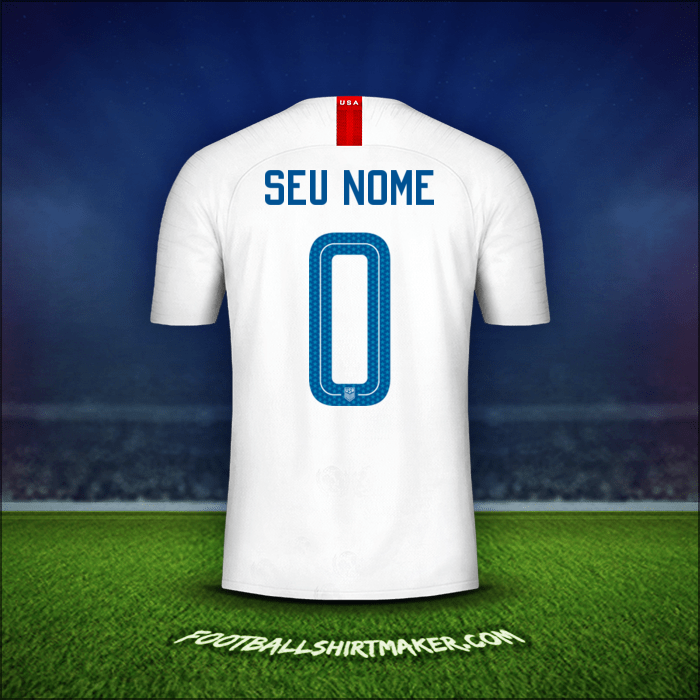 Camisa Estados Unidos 2018 -  seu nome - 0
