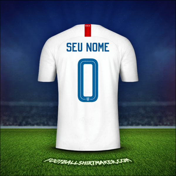 Camisa Estados Unidos 2018 -  seu nome - 0
