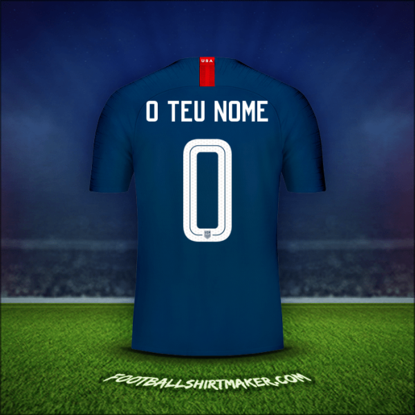 Camisola Estados Unidos 2018 Alternativa -  o teu nome - 0