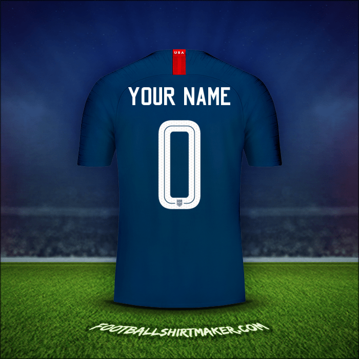 Shirt United States 2018 Away -  your name - 0