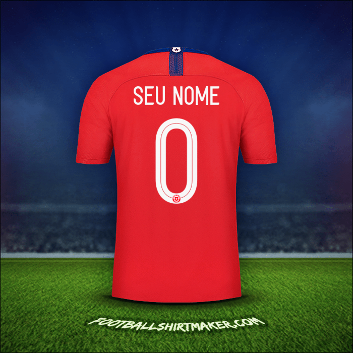 Camisa Chile 2018/19 -  seu nome - 0