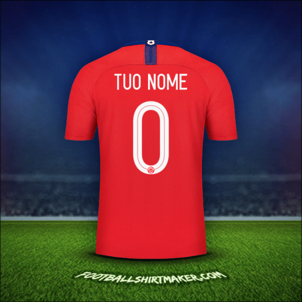 Maglia Cile 2018/19 -  tuo nome - 0