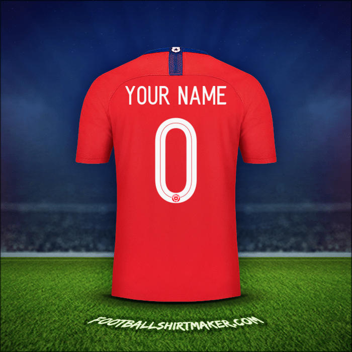 Shirt Chile 2018/19 -  your name - 0